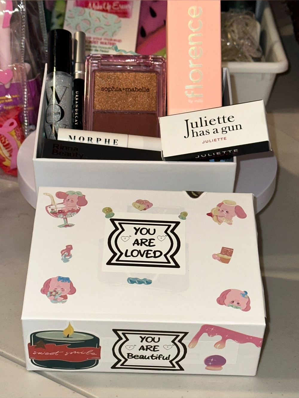 Inspirational Beauty Box with Skincare & Makeup